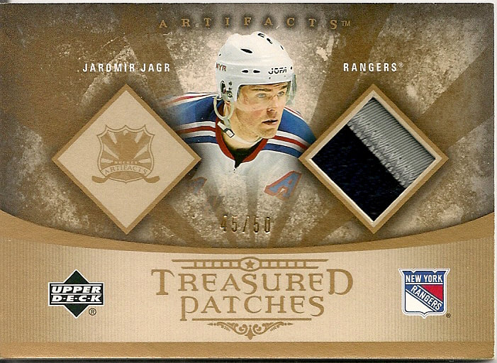 2005-06 SP Game Used Awesome Authentics Gold Jaromir Jagr Jumbo Jersey  12/25 - Sportsnut Cards